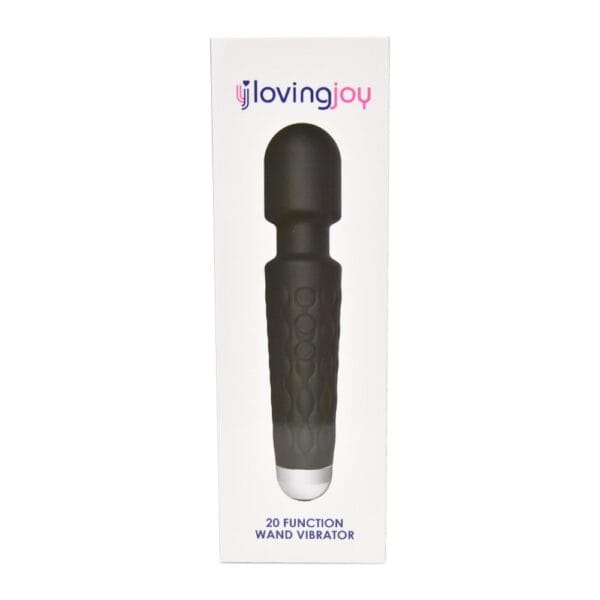 Loving Joy 20 Function Waterproof Massage Wand Vibrator Black – image number 3
