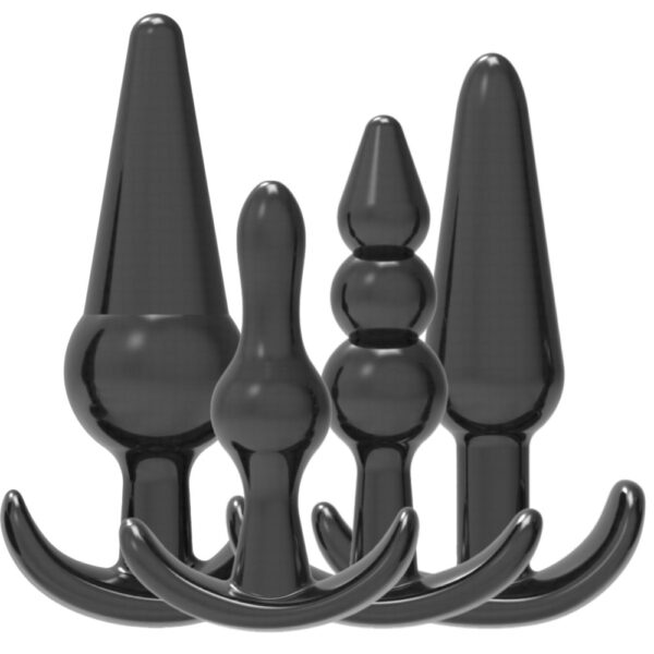 Loving Joy Black Butt Plug Training Kit 4 Piece – image number 1