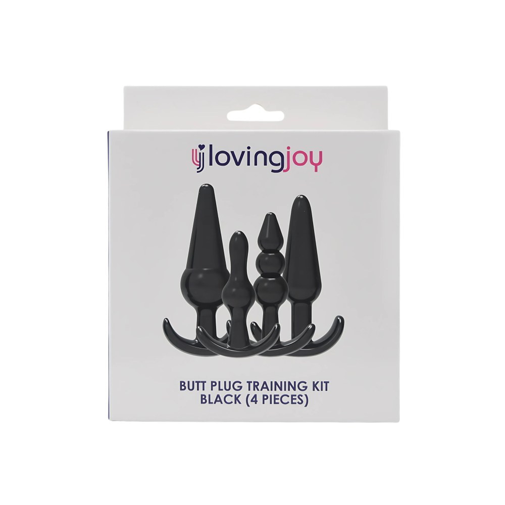 Loving Joy Black Butt Plug Training Kit 4 Piece – image number 3