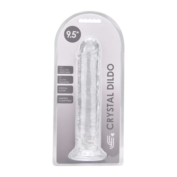 Loving Joy Clear Realistic Suction Cup Dildo 9.5 Inch – image number 3