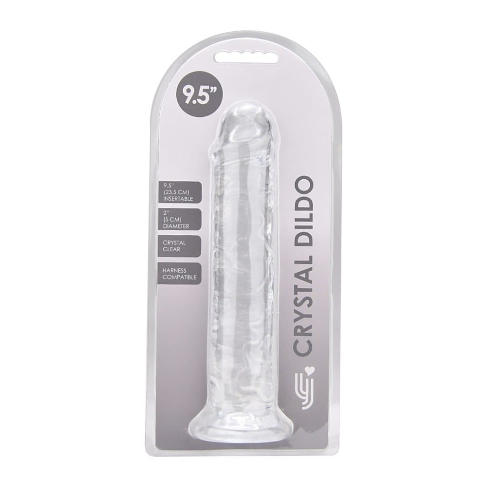 Loving Joy Clear Realistic Suction Cup Dildo 9.5 Inch – image number 3