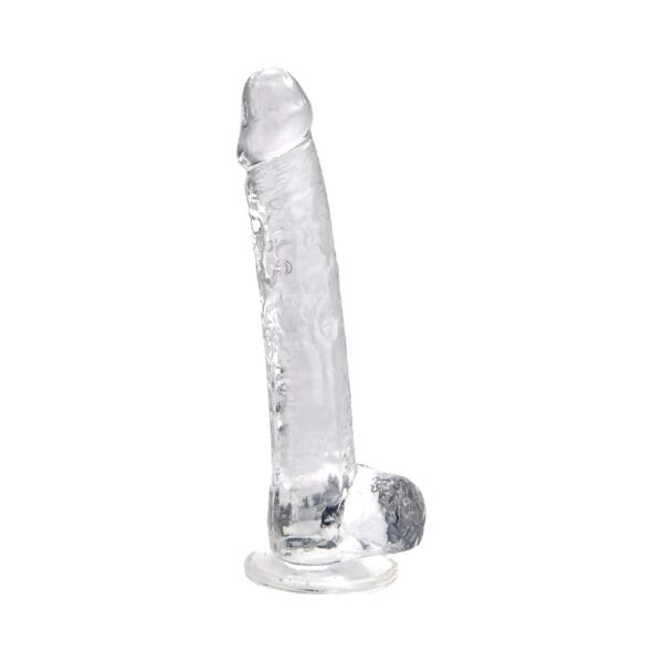 Loving Joy 11 Inch Clear Suction Cup Dildo with Balls – image number 2