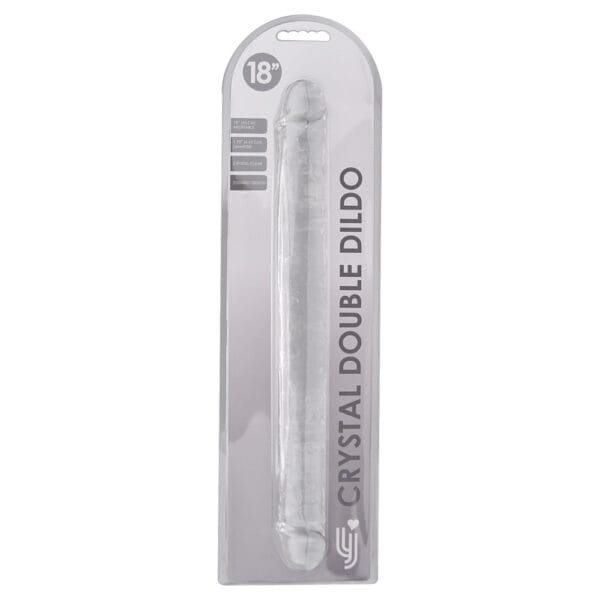 Loving Joy Clear Double Ended Dildo 18 Inch – image number 3
