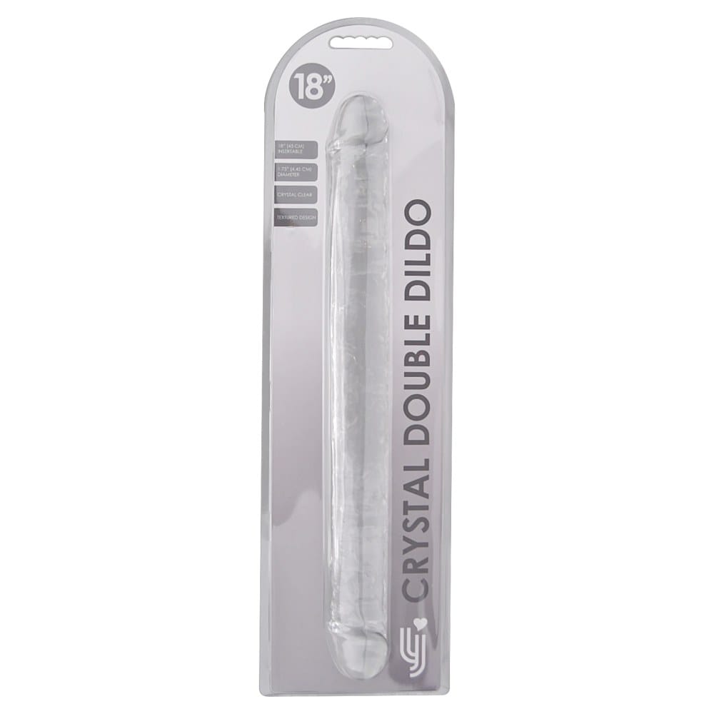 Loving Joy Clear Double Ended Dildo 18 Inch – image number 3