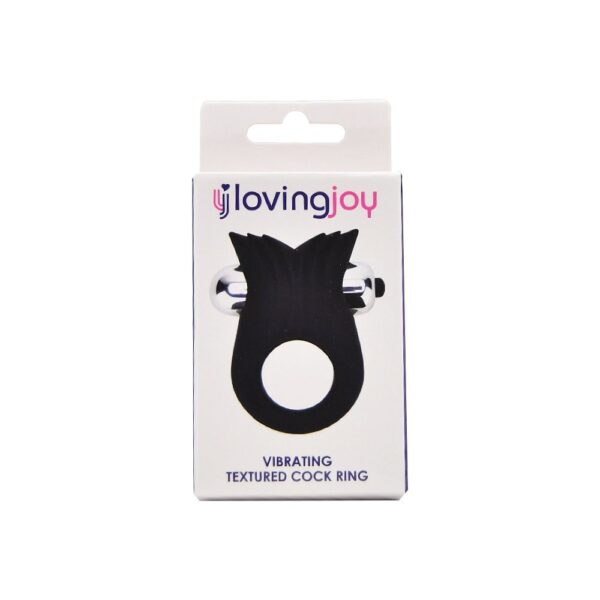 Loving Joy Silicone Vibrating Textured Cock Ring – image number 3