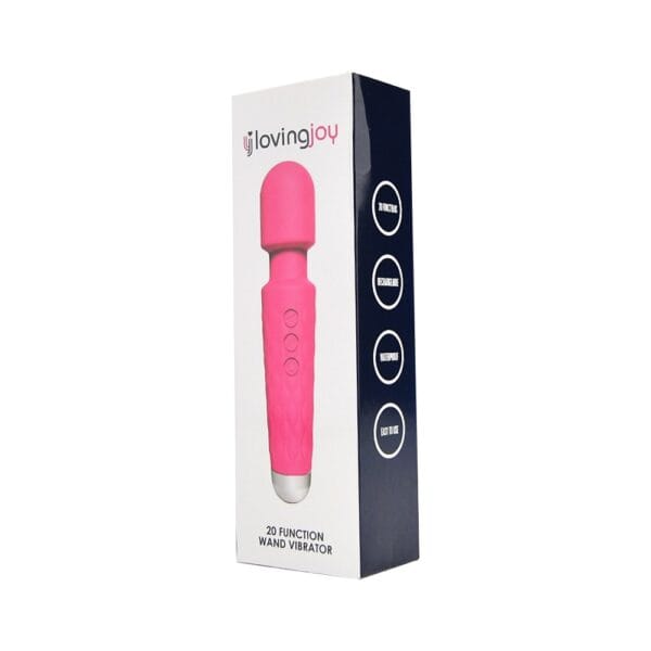 Loving Joy 20 Function Pink Massage Wand Vibrator – image number 3