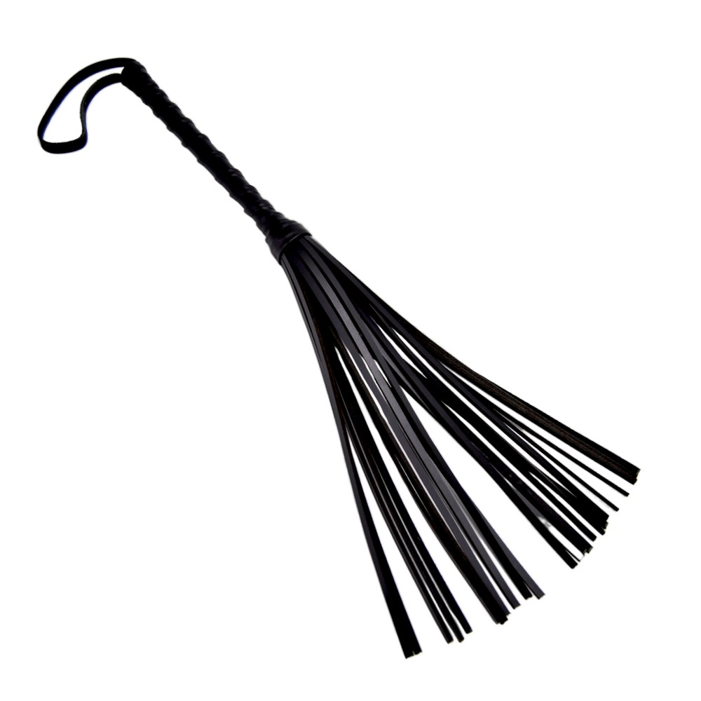 Bound Leather Flogger with Wrist Wrap – image number 1