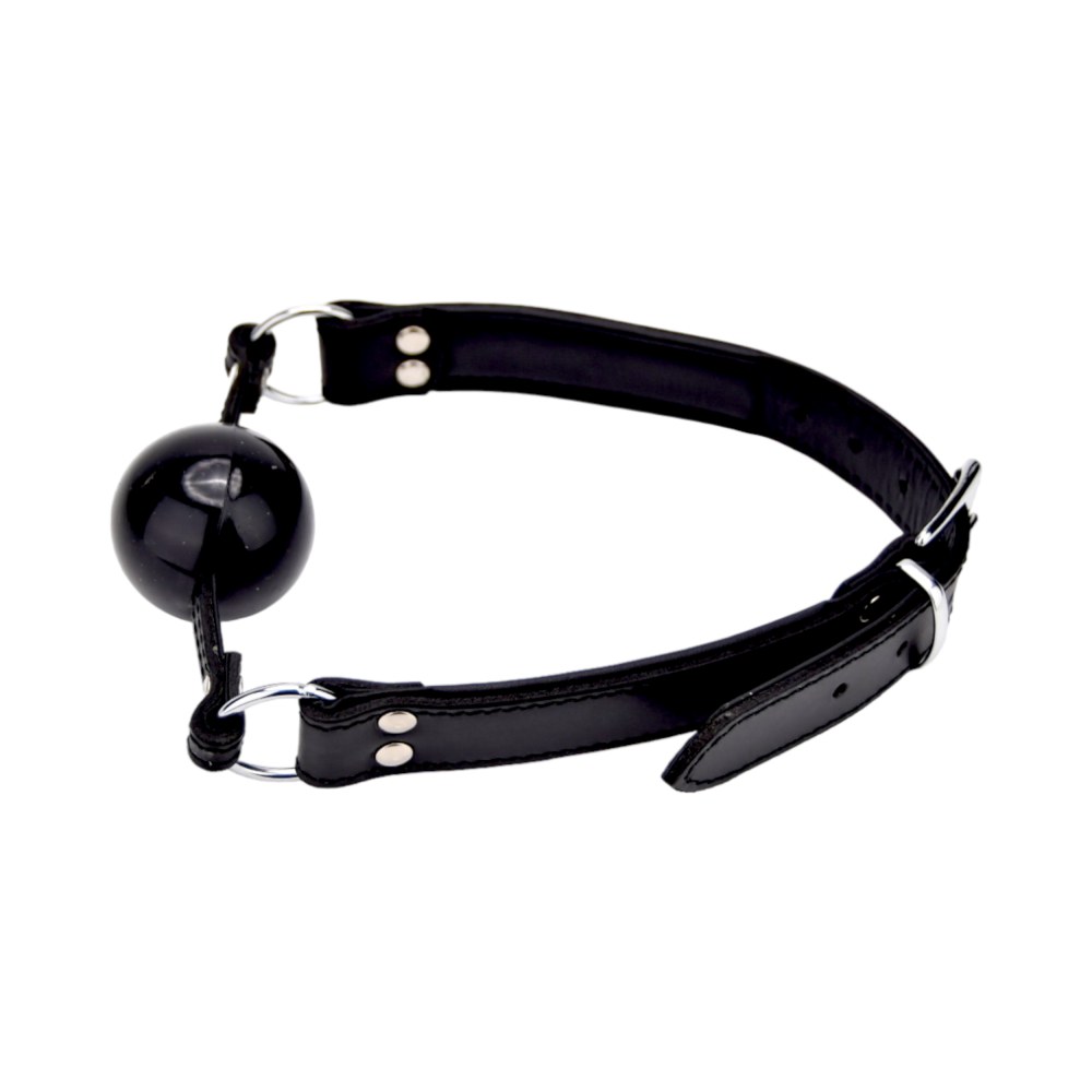 Bound Leather Solid Ball Gag – image number 2