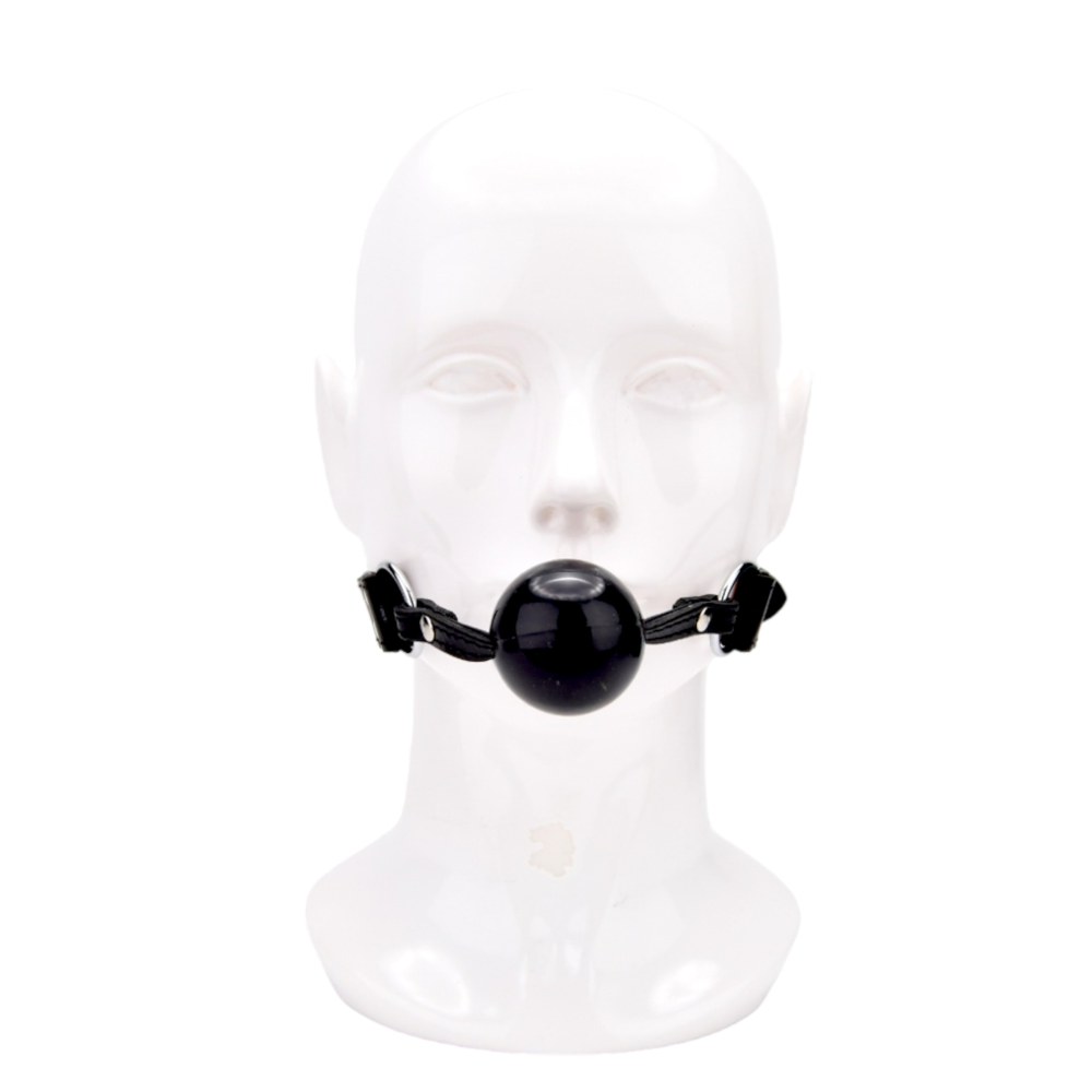 Bound Leather Solid Ball Gag – image number 3