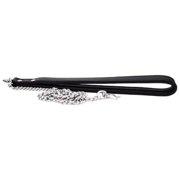 Bound Leather Leash with Quick Release Hook – image number 1
