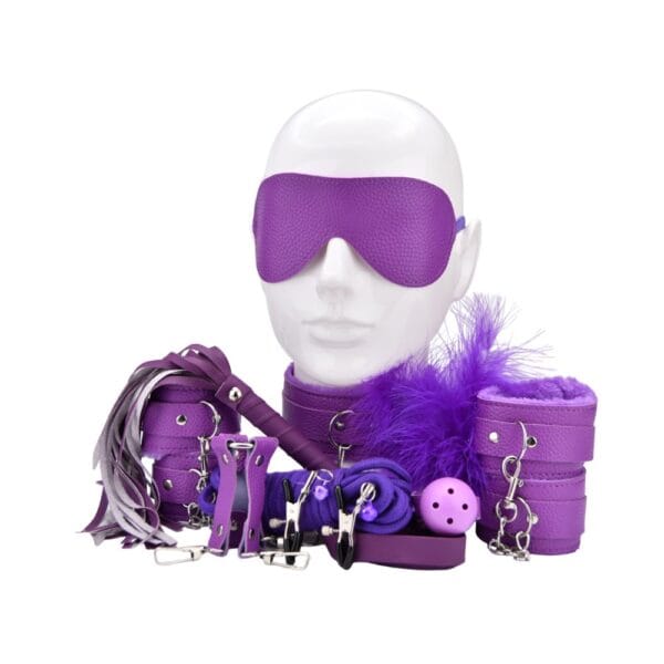 Bound to Play Purple 11 Piece Bondage Kit – image number 1
