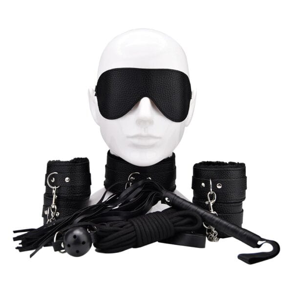 Bound to Play Beginner's Bondage Kit Black 8 Piece – image number 1