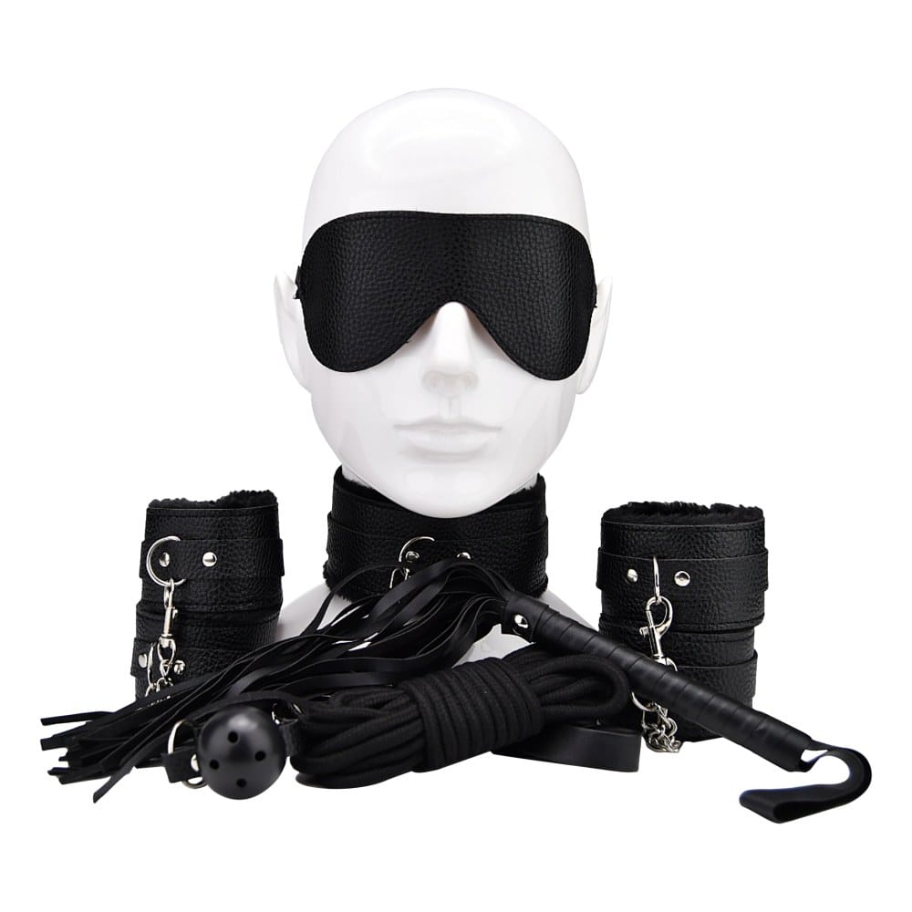 Bound to Play Beginner's Bondage Kit Black 8 Piece – image number 1