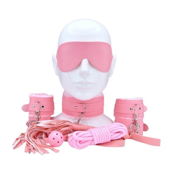 Bound to Play Beginner's Bondage Kit Pink 8 Piece – image number 1