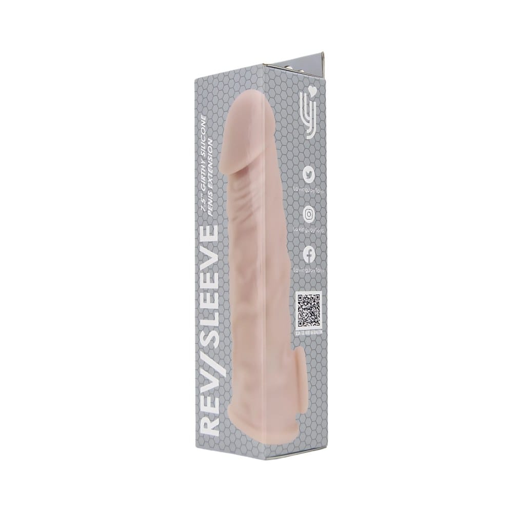 Rev 7.5 Inch Girthy Realistic Silicone Penis Extension Sleeve – image number 4