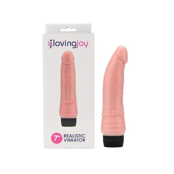 Loving Joy Vanilla Realistic Vibrator 7 Inch – image number 1