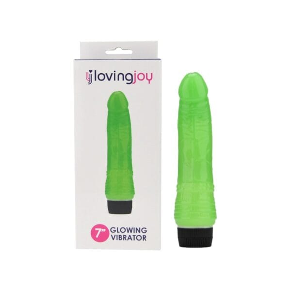 Loving Joy Glow In The Dark Realistic Vibrator 7 Inch – image number 1
