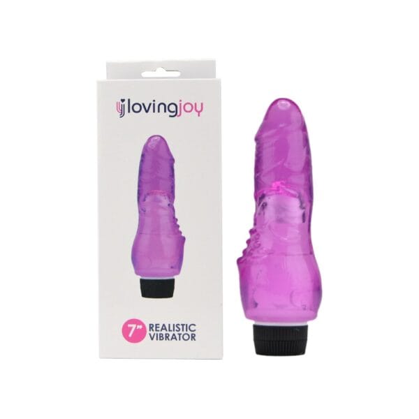 Loving Joy Purple Realistic Multi-Speed Vibrator 7 Inch – image number 1
