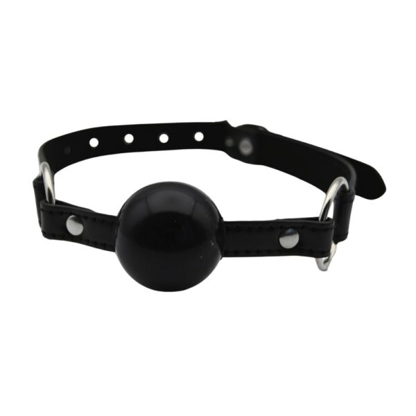 Bound to Play Silicone Ball Gag with Faux Leather Straps – image number 1