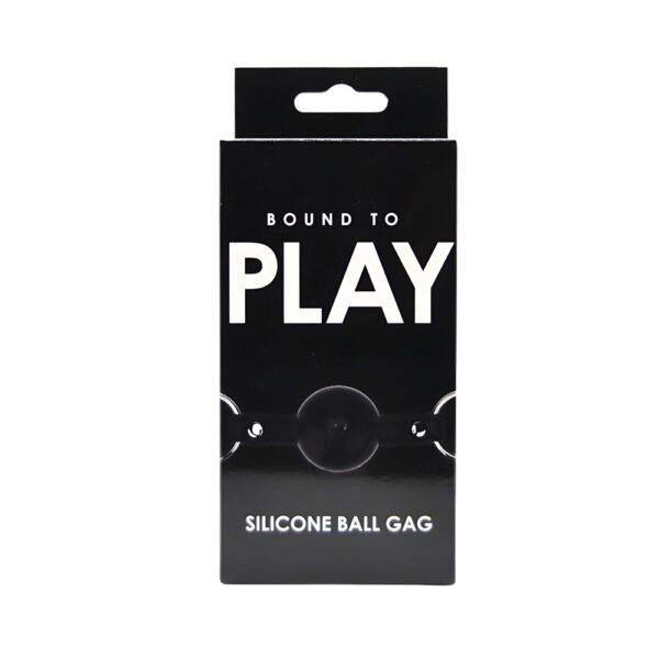 Bound to Play Silicone Ball Gag with Faux Leather Straps – image number 4