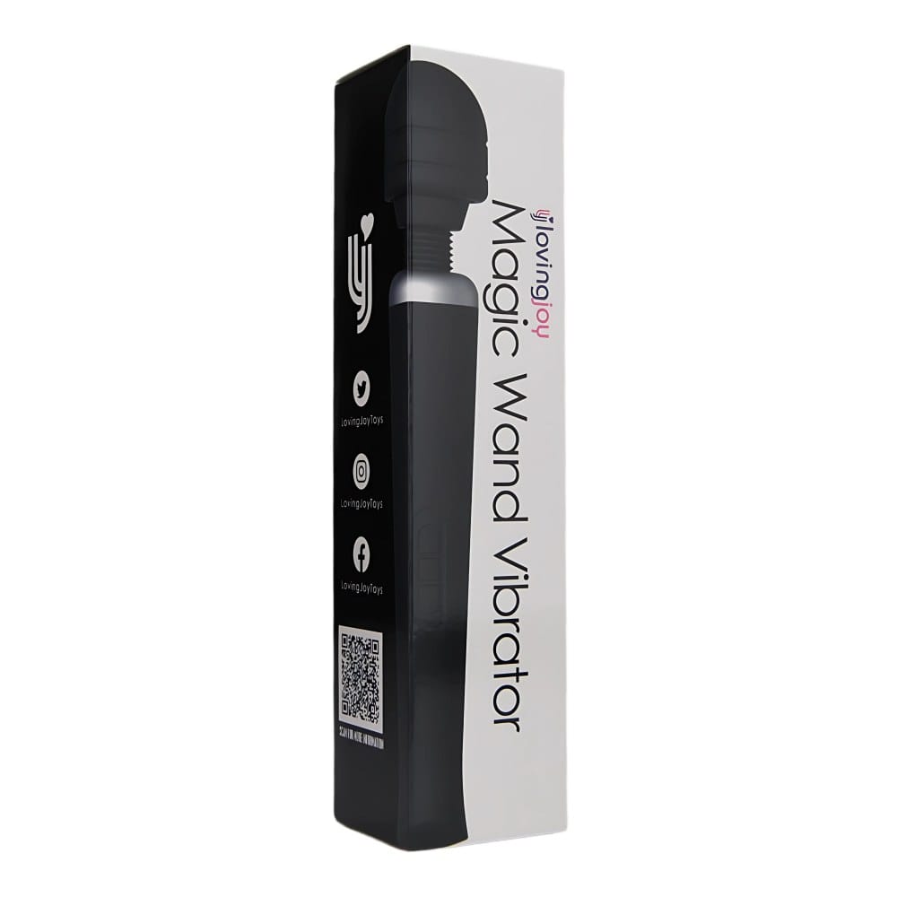 Loving Joy Black Rechargeable Magic Wand Vibrator – image number 5