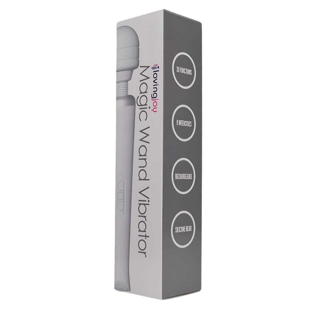 Loving Joy Rechargeable Magic Wand Vibrator White – image number 5