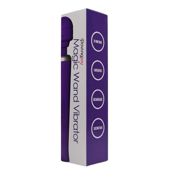 Loving Joy Rechargeable Magic Wand Vibrator Purple – image number 4