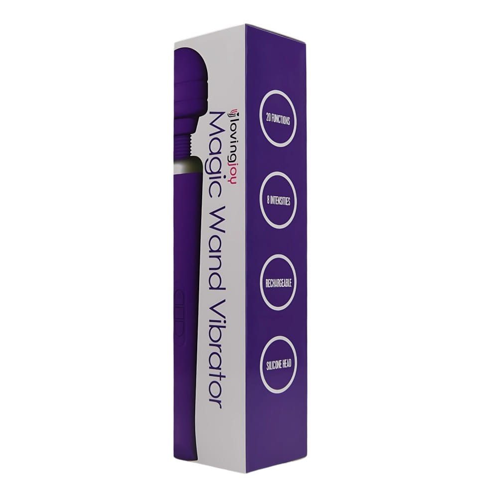 Loving Joy Rechargeable Magic Wand Vibrator Purple – image number 4