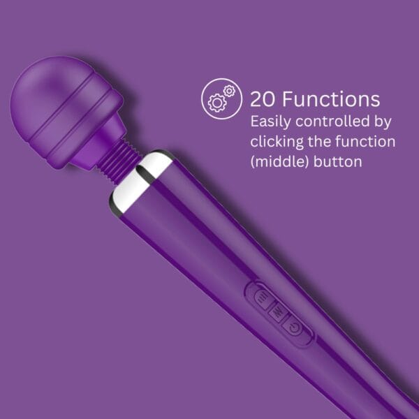 Loving Joy Rechargeable Magic Wand Vibrator Purple – image number 3
