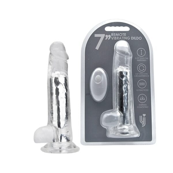 Loving Joy Remote Controlled Vibrating Dildo 7 Inch – image number 5