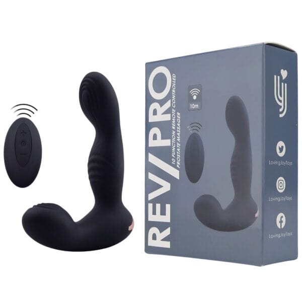 Rev-Pro Remote Control 10 Function Textured Prostate Massager – image number 4