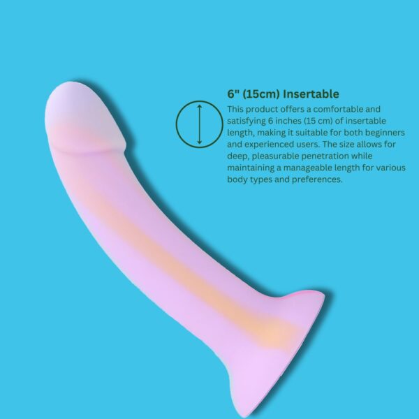 MINA Silicone Glow In The Dark Suction Cup Dildo 7 Inch – image number 3