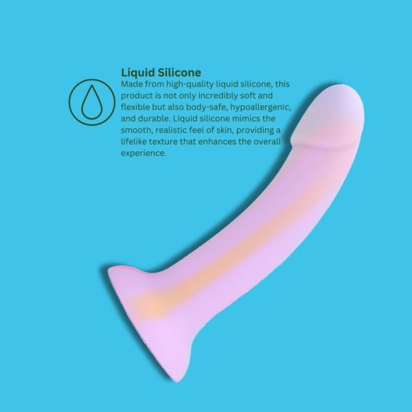 MINA Silicone Glow In The Dark Suction Cup Dildo 7 Inch – image number 4