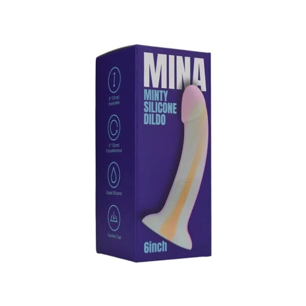 MINA Minty Silicone Glow In The Dark Suction Cup Dildo 7 Inch – image number 4