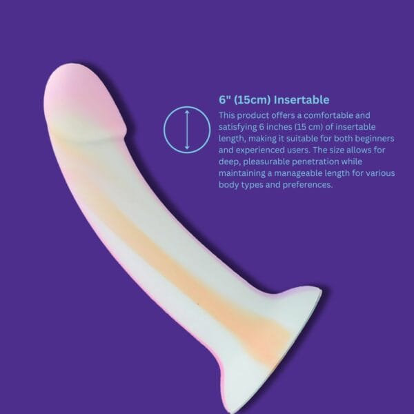 MINA Minty Silicone Glow In The Dark Suction Cup Dildo 7 Inch – image number 2