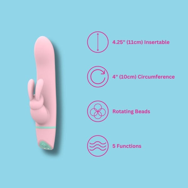MINA Ripple Vibrating & Rotating Rabbit Vibrator – image number 2