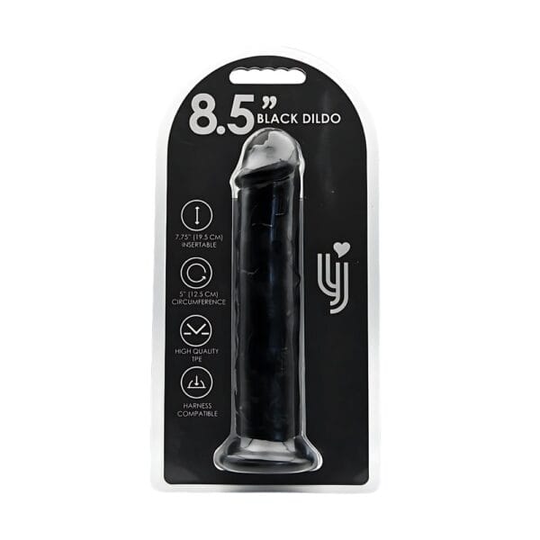 Loving Joy Black Suction Cup Realistic Dildo 8.5 Inch – image number 4