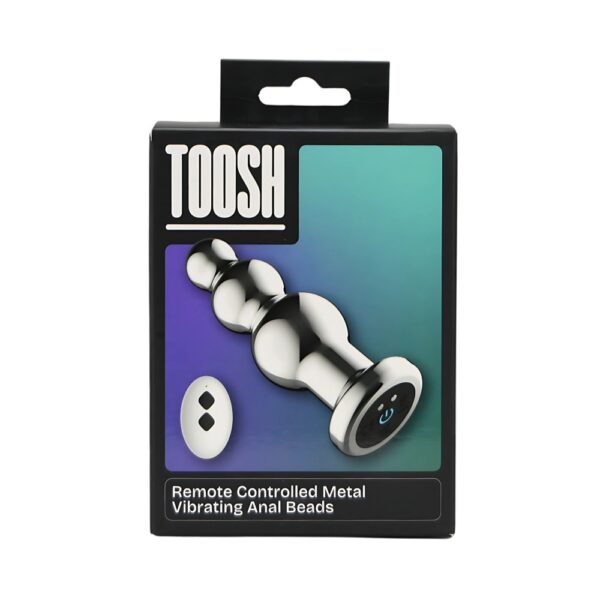 Toosh Remote Controlled Metal Vibrating Anal Beads – image number 4