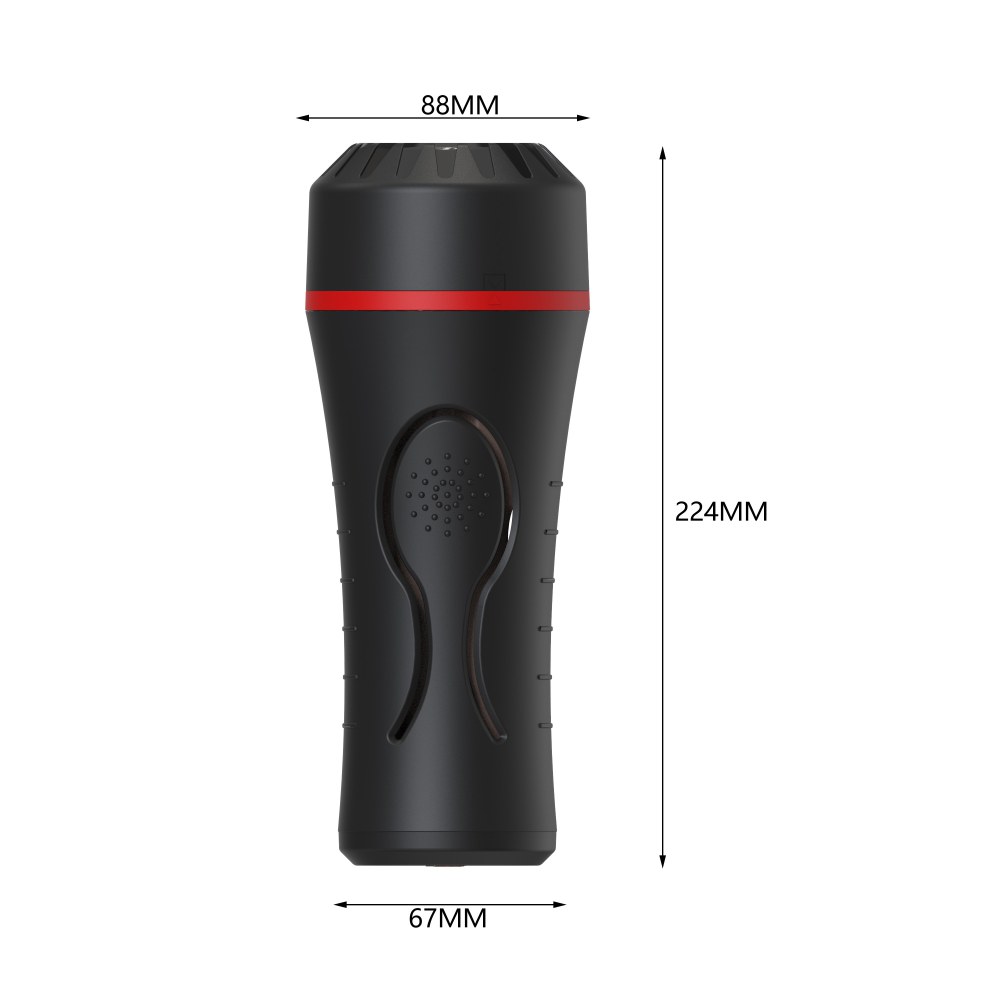 Rev-Lite Squeezable Male Masturbator With Bullet Pocket – image number 3