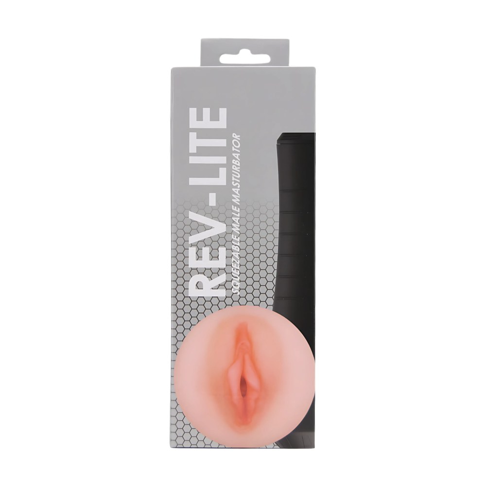 Rev-Lite Squeezable Male Masturbator With Bullet Pocket – image number 4