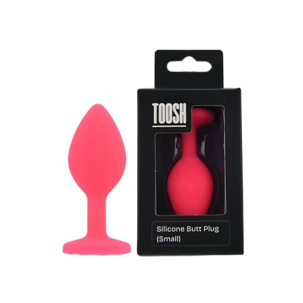 Toosh Pink Silicone Butt Plug Small – image number 4