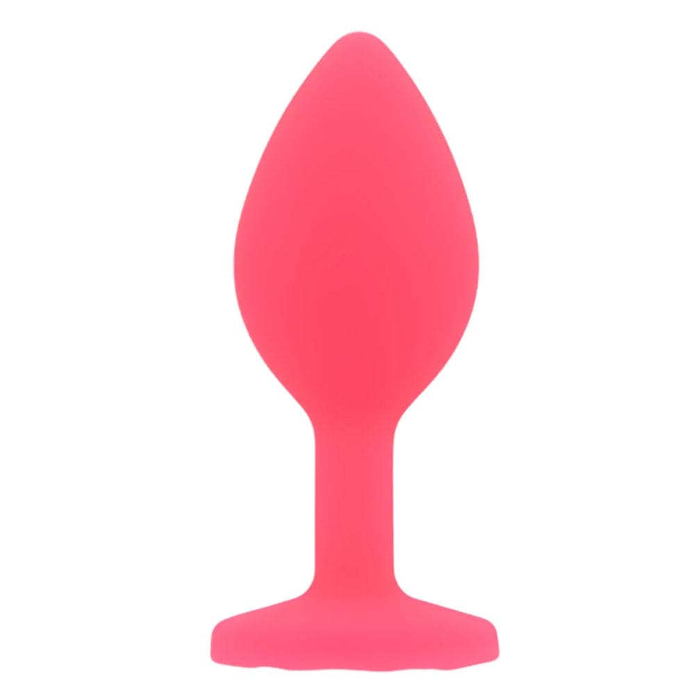 Toosh Jewelled Pink Silicone Butt Plug Small 2.9 Inch – image number 2
