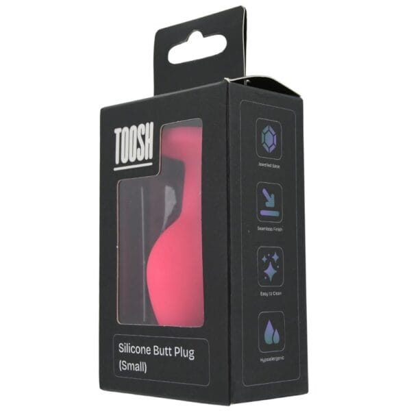 Toosh Jewelled Pink Silicone Butt Plug Small 2.9 Inch – image number 4