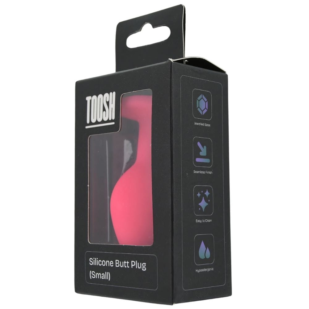 Toosh Jewelled Pink Silicone Butt Plug Small 2.9 Inch – image number 4