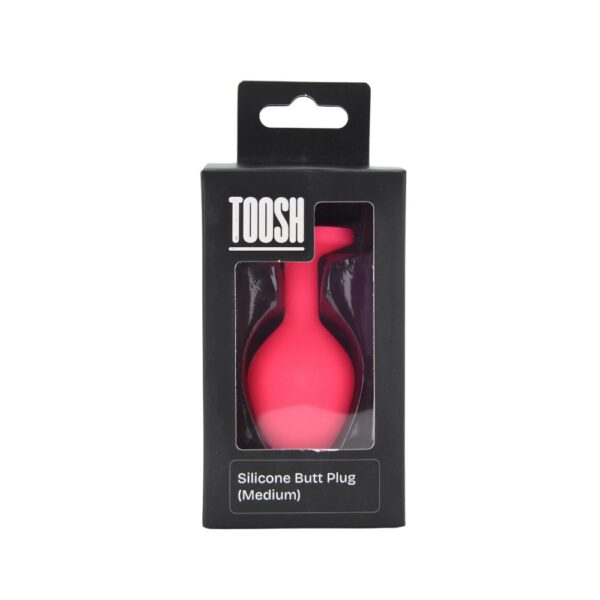 Toosh Pink Silicone Butt Plug Medium – image number 4