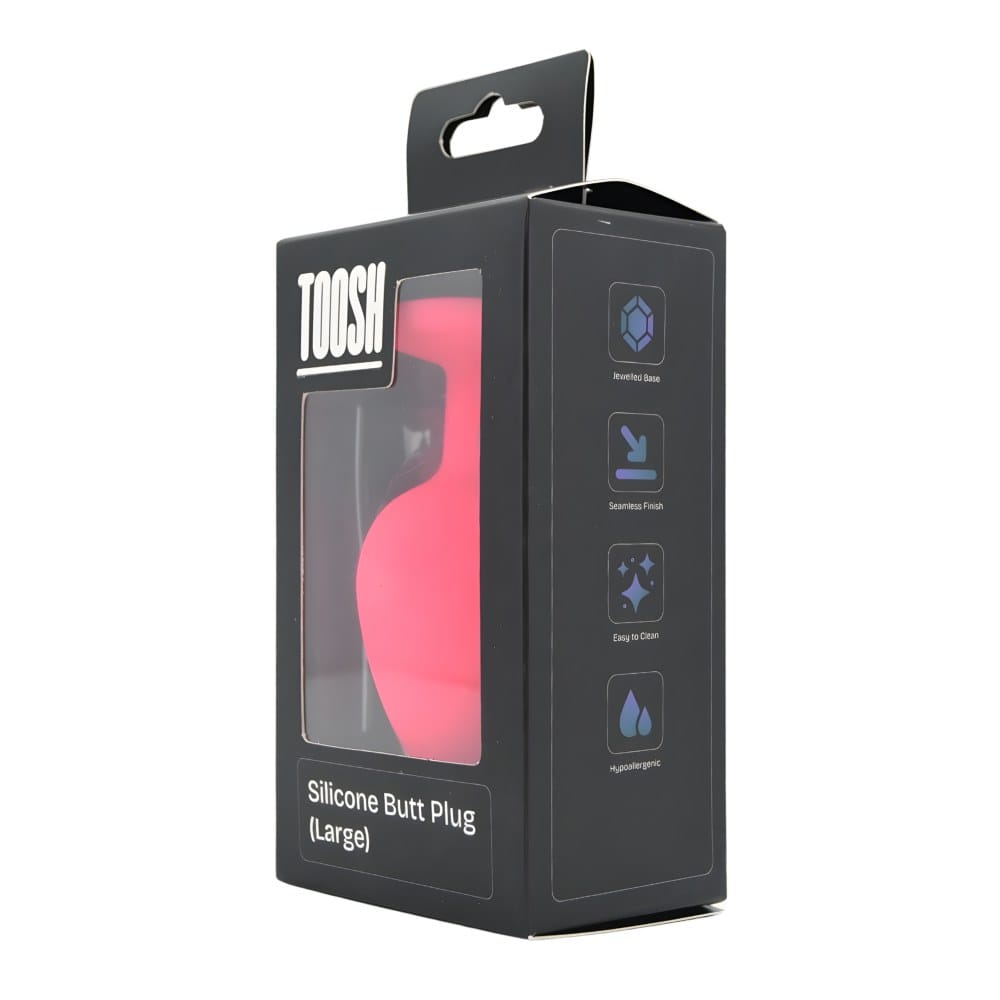 Toosh Pink Silicone Large Butt Plug – image number 4