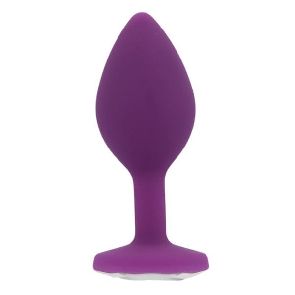 Toosh Jewelled Purple Silicone Butt Plug Small 2.9 Inch – image number 2