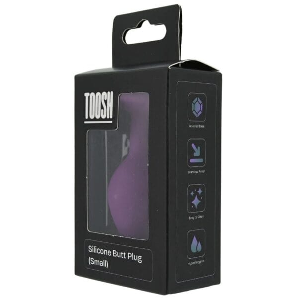 Toosh Jewelled Purple Silicone Butt Plug Small 2.9 Inch – image number 4