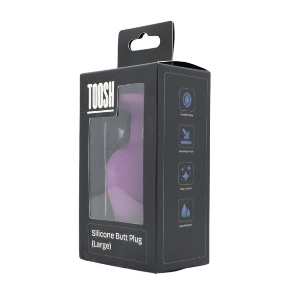Toosh Purple Silicone Butt Plug Large – image number 5