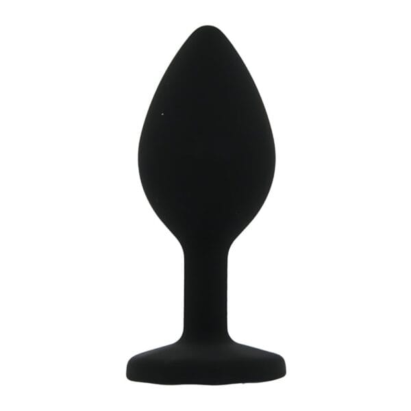 Toosh Jewelled Black Silicone Butt Plug Small 2.9 Inch – image number 2